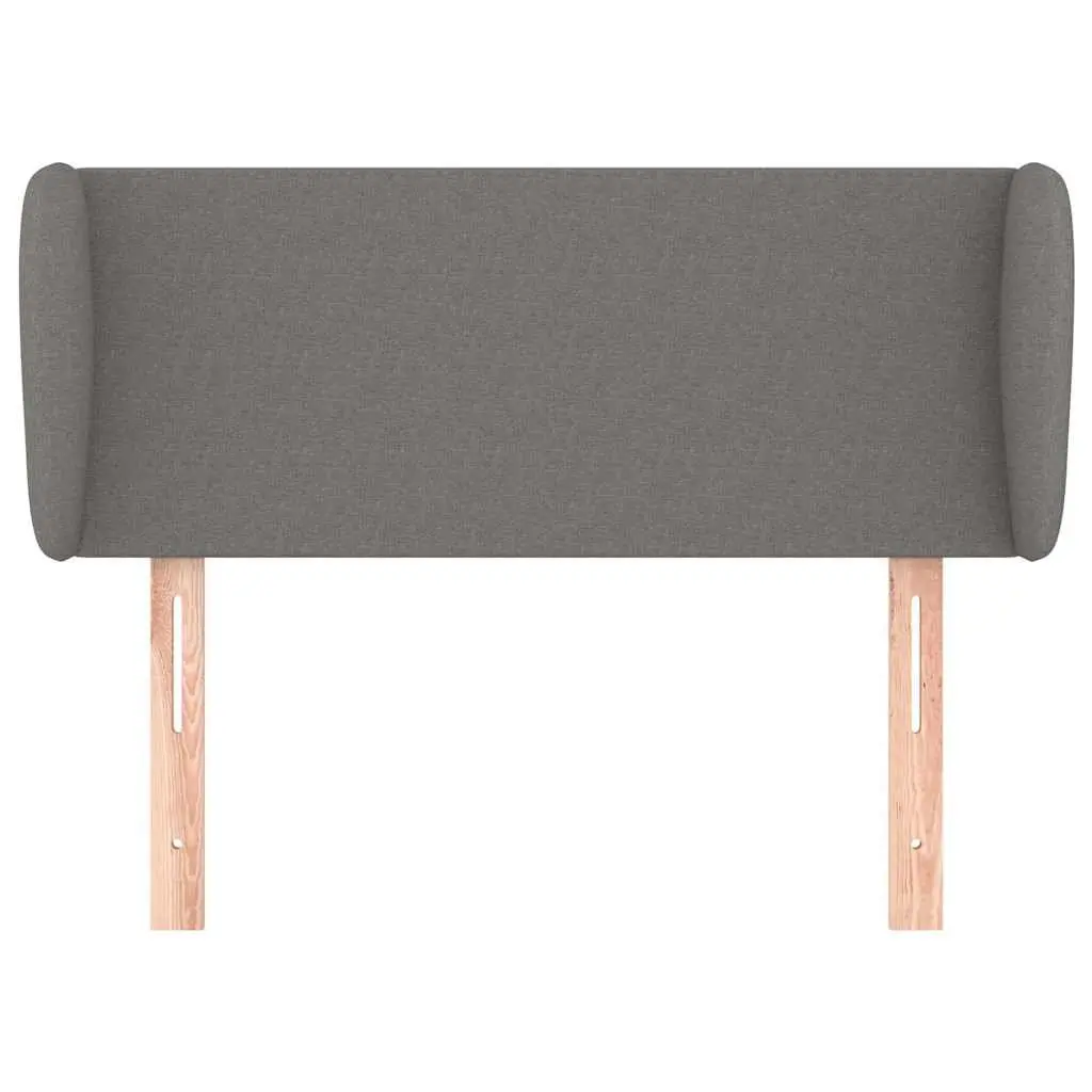 Headboard with Ears Grey 103cm Fabric Bed Head Bedroom Furniture Support