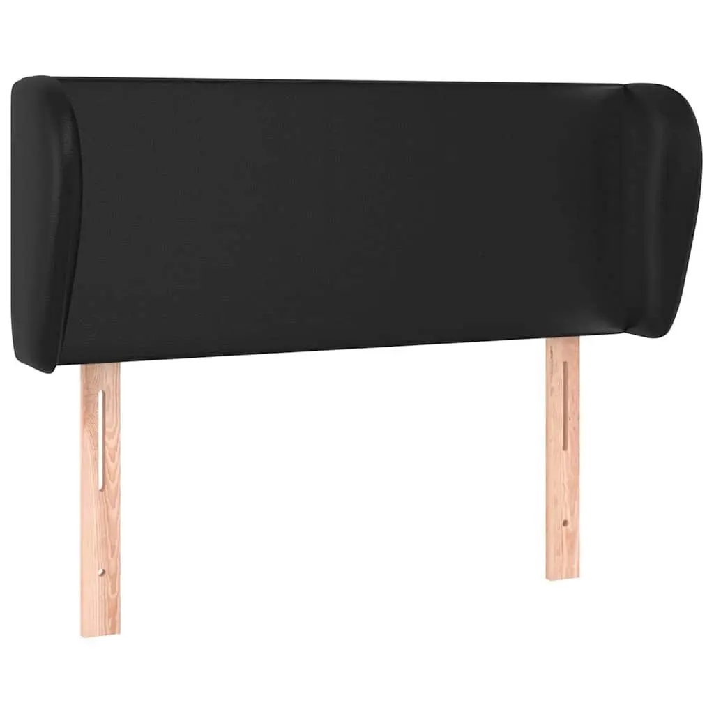 Faux Leather Headboard with Ears Black 103cm Bedroom Furniture