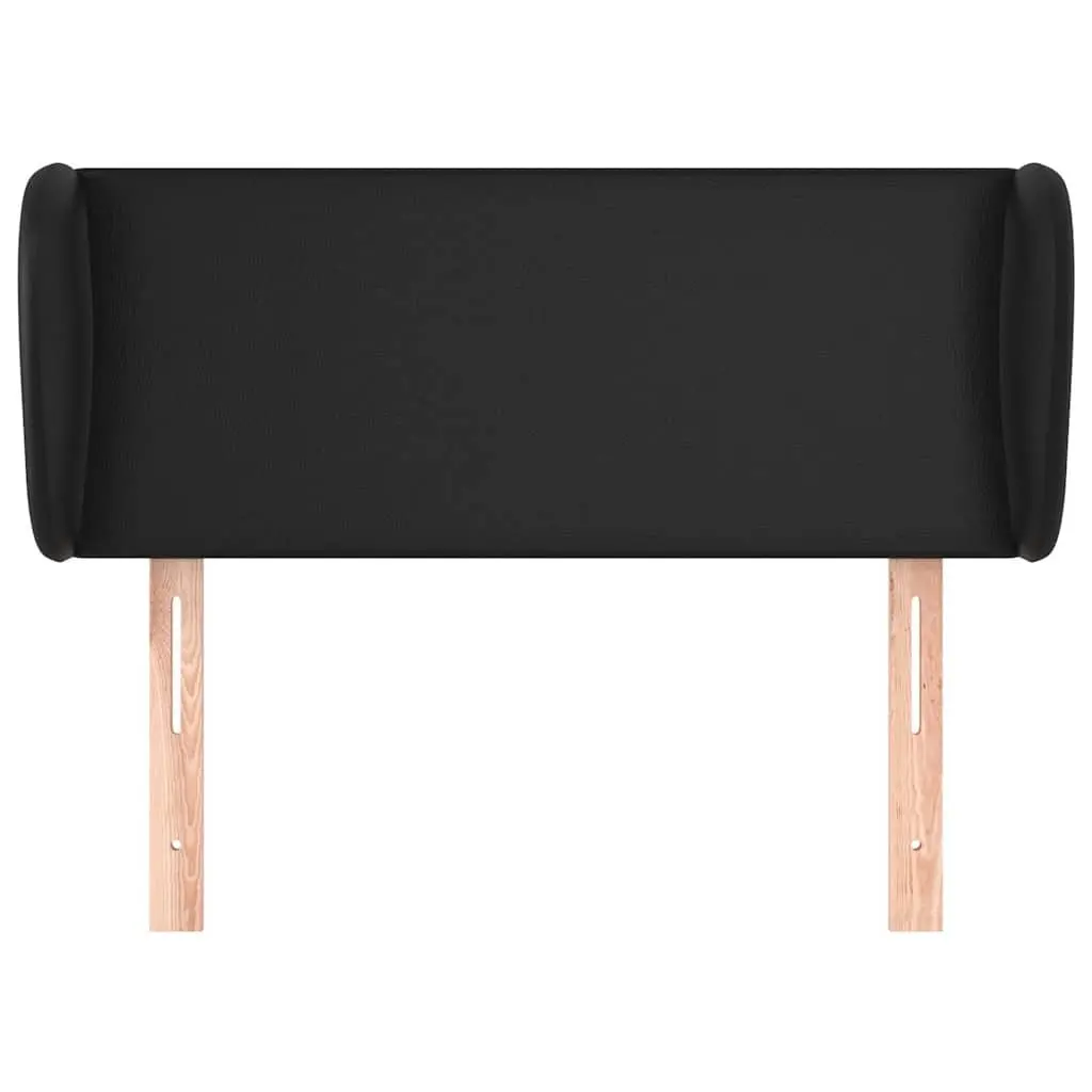 Faux Leather Headboard with Ears Black 103cm Bedroom Furniture