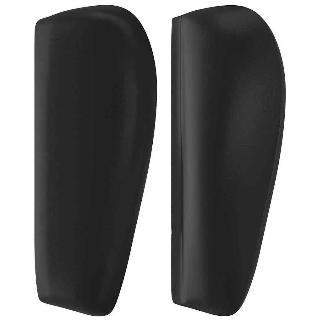 Faux Leather Headboard with Ears 147 cm in Black