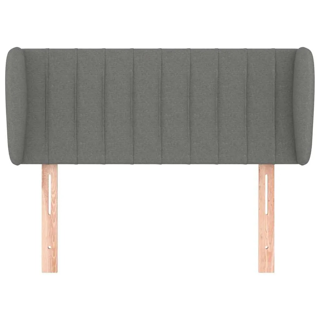 Headboard with Ears Grey 103cm Fabric Bed Head Bedroom Furniture Adjustable