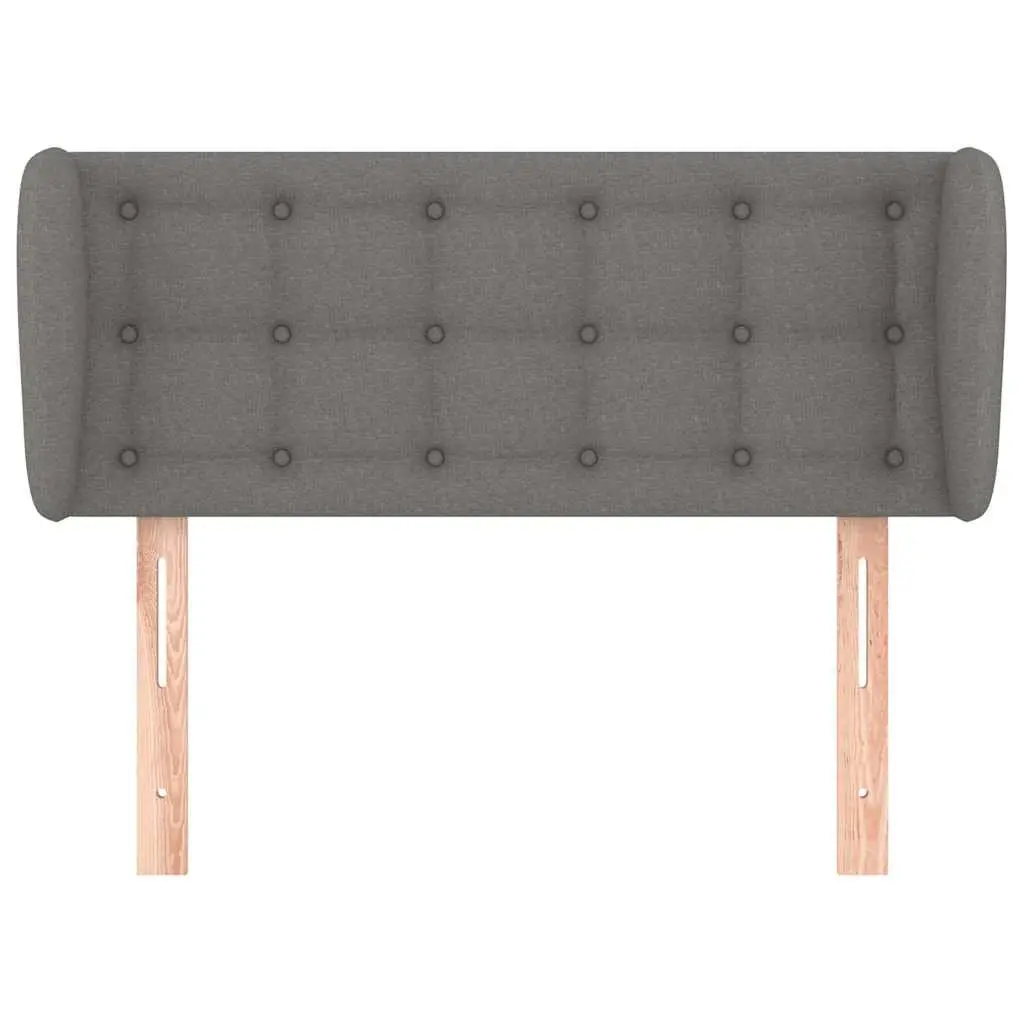 Dark Grey Fabric Headboard with Ears 103cm Bedroom Bed Support Furniture