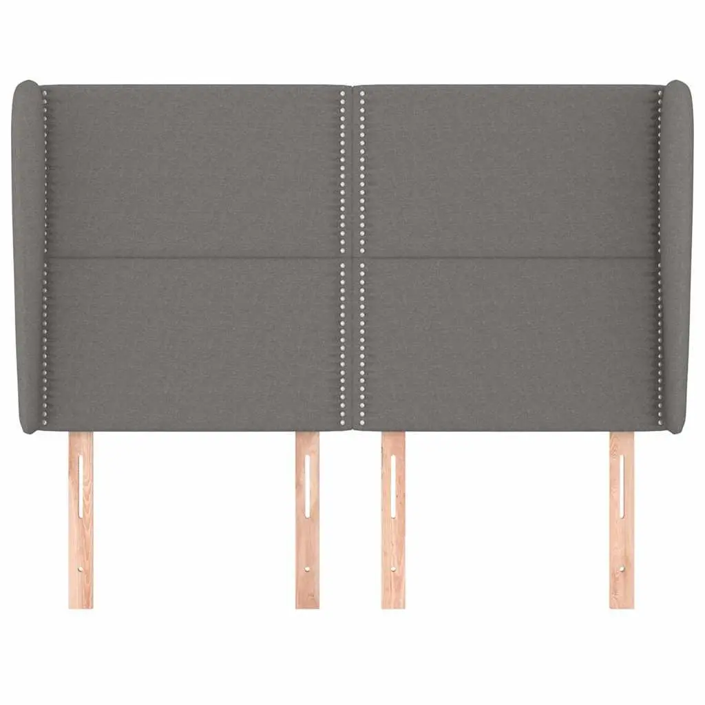 Grey Fabric Headboard with Ears 147cm