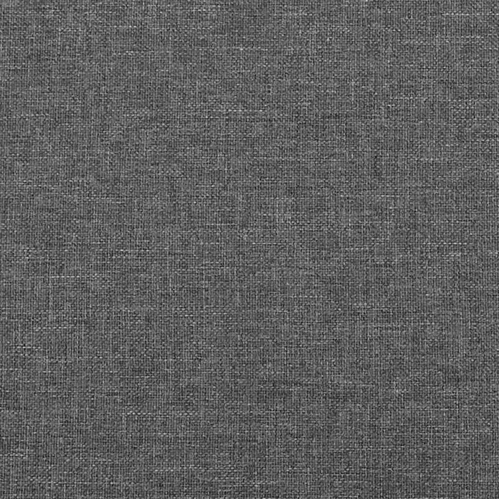 Dark Grey Fabric Headboard with Ears 147cm