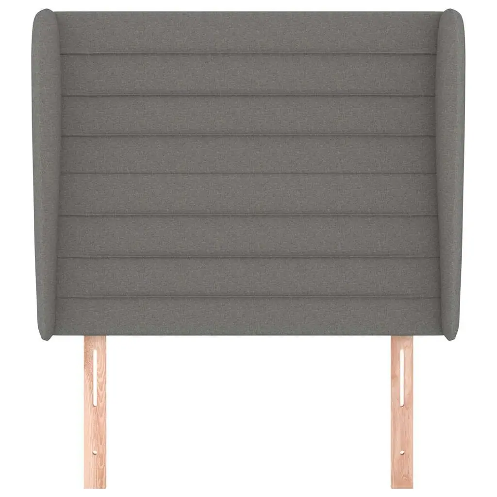 Grey Fabric Headboard with Ears 103cm Adjustable Height Bedroom Support