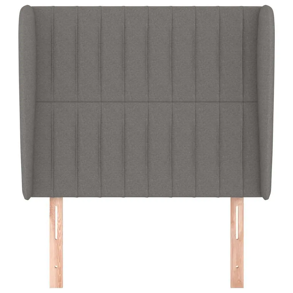 Grey Fabric Headboard with Ears 83 cm