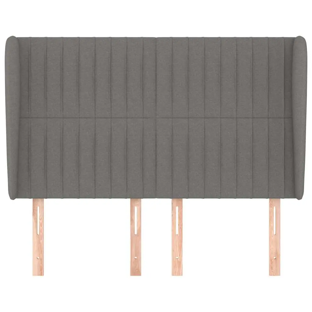 Grey Upholstered Headboard with Ears for Bedroom