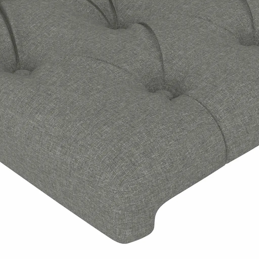 Grey Fabric Headboard with Ears, Adjustable Height 163 cm