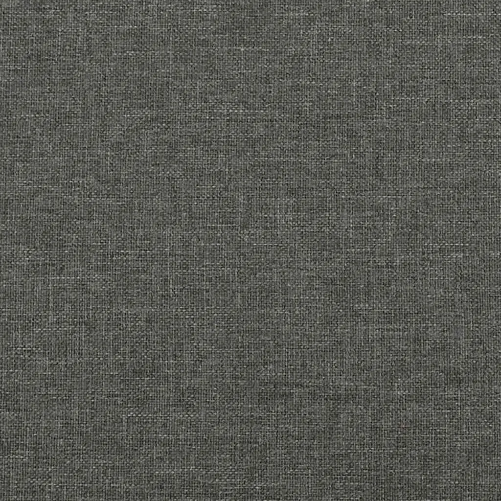 King Single Grey Fabric Box Spring Bed Frame