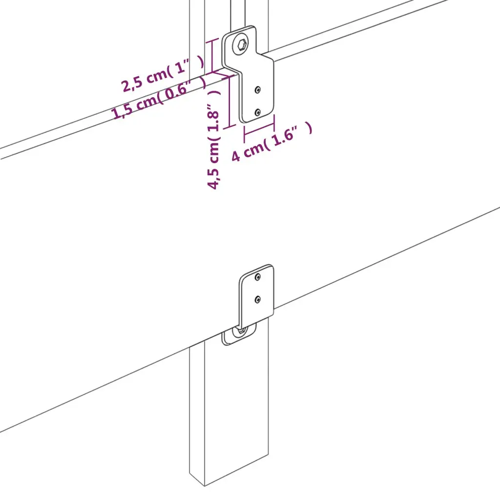 LED Headboard 200cm Dark Grey Fabric with Adjustable Height