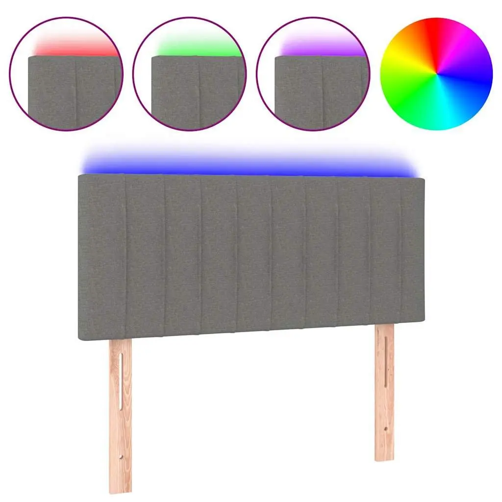 Grey LED Headboard for Modern Bedrooms