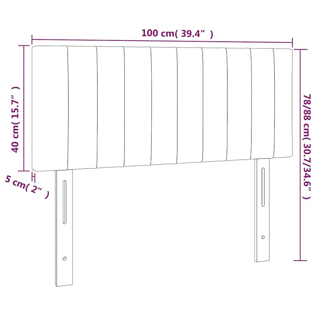 Grey LED Headboard for Modern Bedrooms