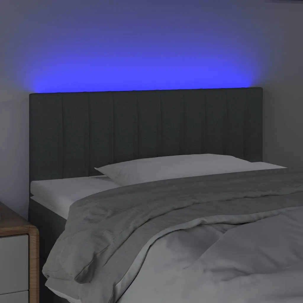 Grey LED Headboard for Modern Bedrooms
