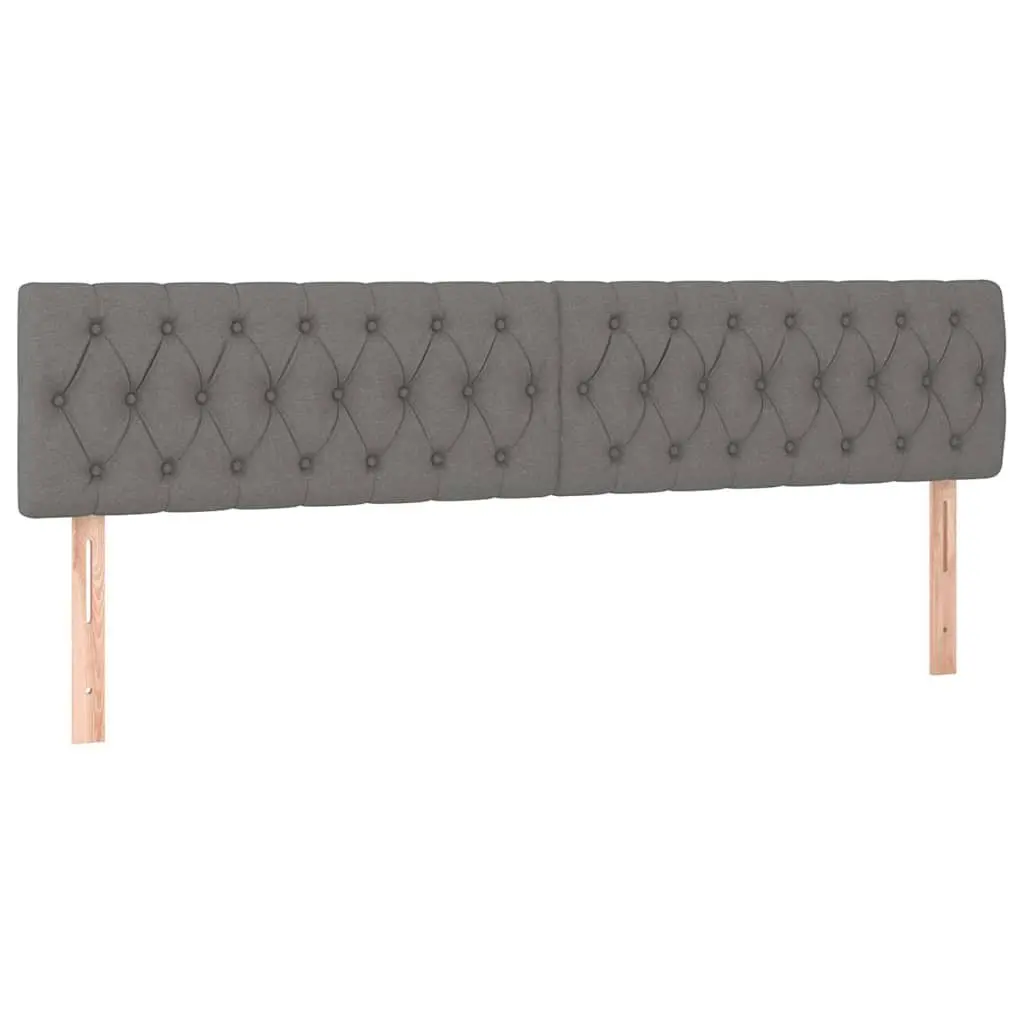 Grey Fabric LED Headboard 200cm with Adjustable Height