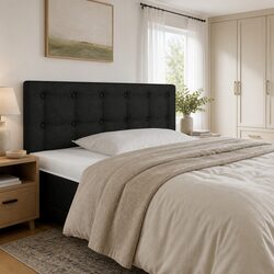 Stylish LED Headboard with Adjustable Height and Back Support