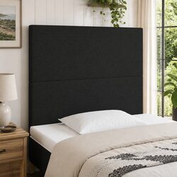 Black Fabric LED Headboard with Colorful Lights