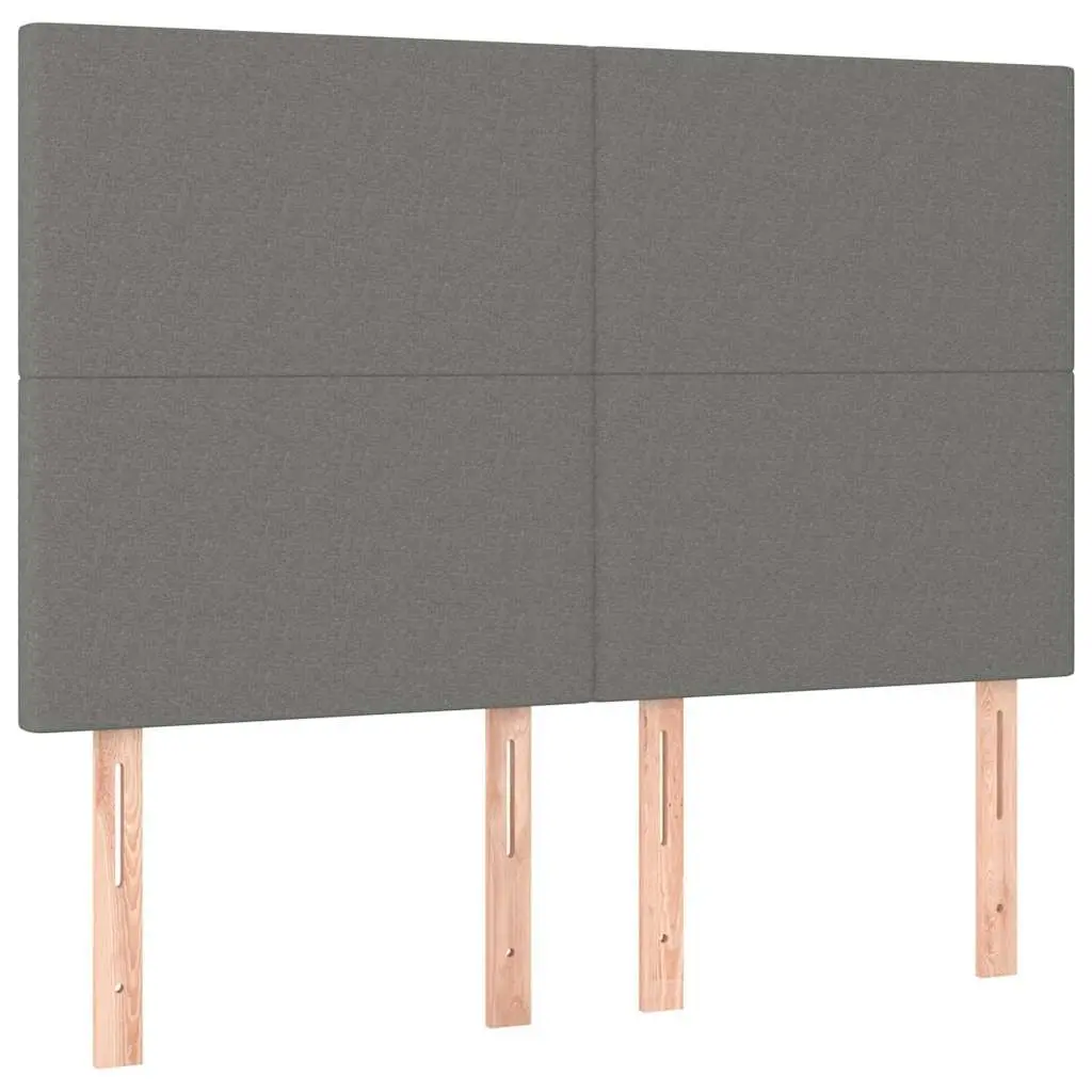 Adjustable Height Dark Grey LED Headboard 144cm