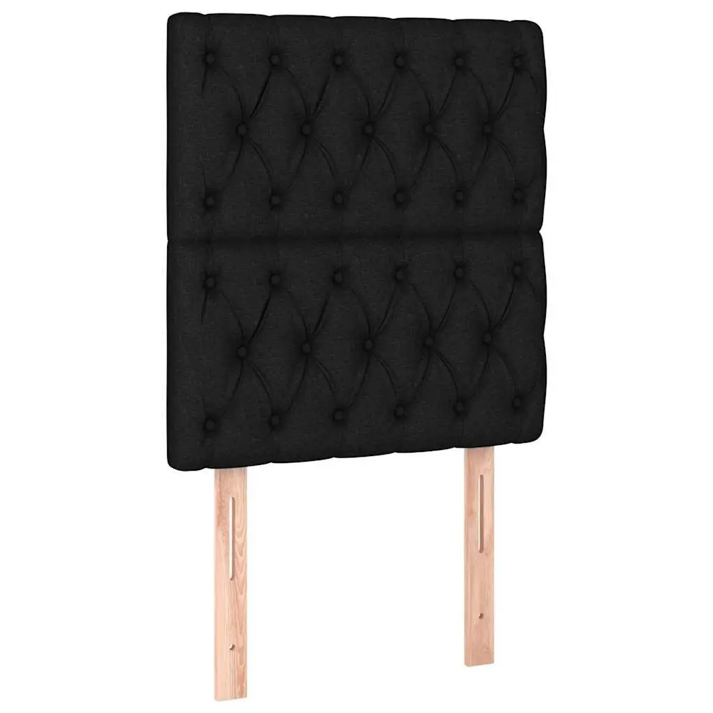 Black Fabric LED Headboard 80cm for Modern Bedrooms