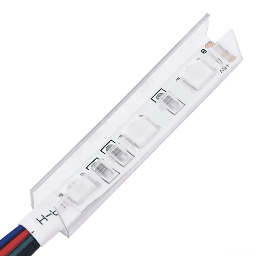 Grey Fabric LED Headboard with Adjustable Height