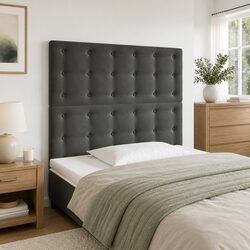 LED Headboard 80cm Velvet Bed Headboard for Cozy Bedrooms