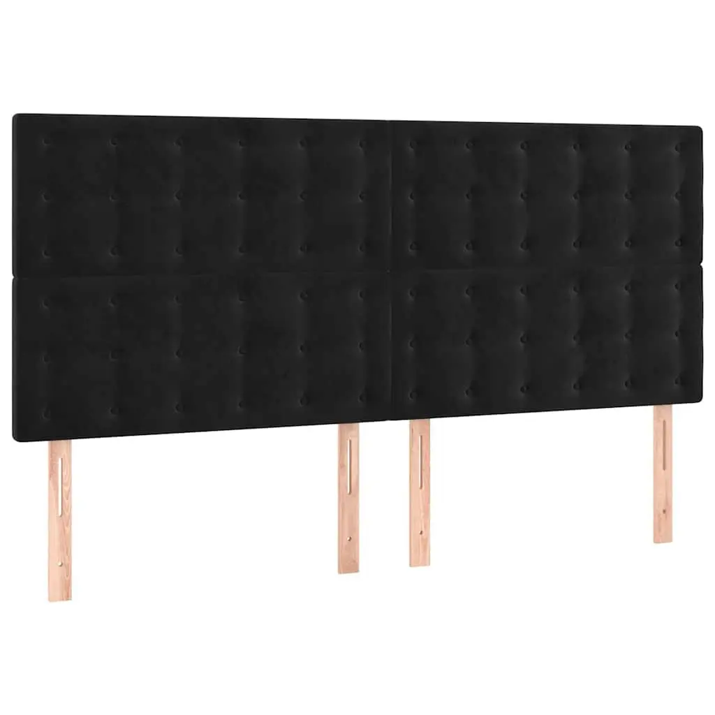 Velvet LED Headboard with Colorful Lights