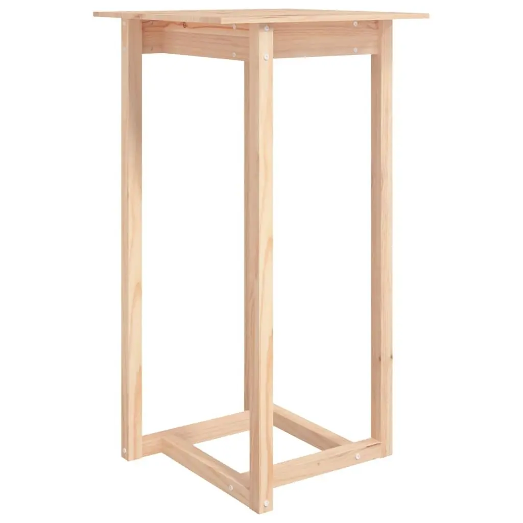 3 Piece Solid Pine Bar Set with Brown Finish