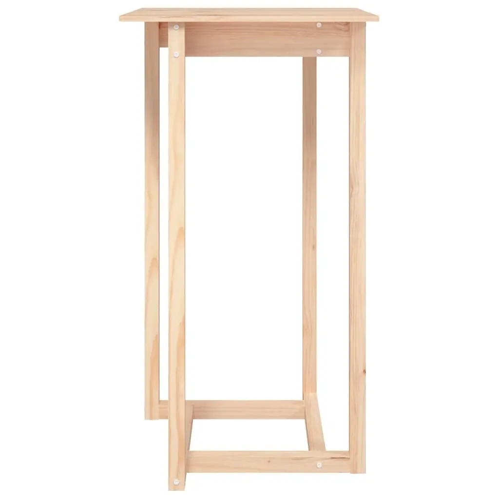 3 Piece Solid Pine Bar Set with Brown Finish