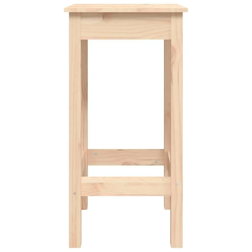 3 Piece Solid Pine Bar Set with Brown Finish