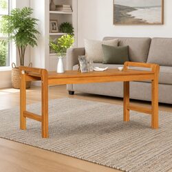 Solid Acacia Wood Coffee Table 100x50x50 cm