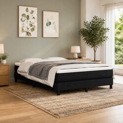 Queen Size Box Spring Bed with Pocket Spring Mattress