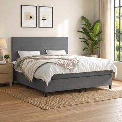 Queen Size Box Spring Bed with Pocket Spring Mattress