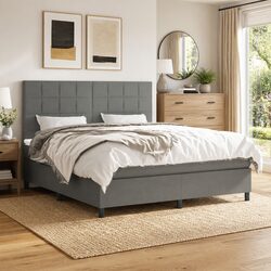 Comfort-Driven Queen Size Box Spring Bed with Mattress