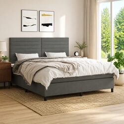 Elegant Queen Size Box Spring Bed with Pocket Spring Mattress