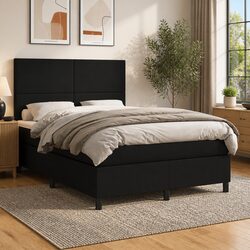 Comfortable Double Box Spring Bed with Pocket Spring Mattress