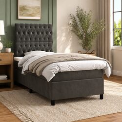 King Single Box Spring Bed with Pocket Spring Mattress