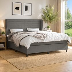 Comfortable Queen Size Box Spring Bed with Pocket Spring Mattress