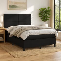 Stylish Double Box Spring Bed with Pocket Spring Mattress