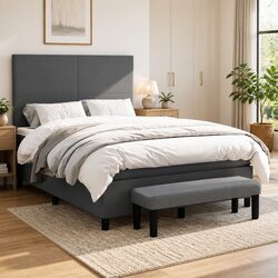 Comfortable Box Spring Bed with Pocket Spring Mattress
