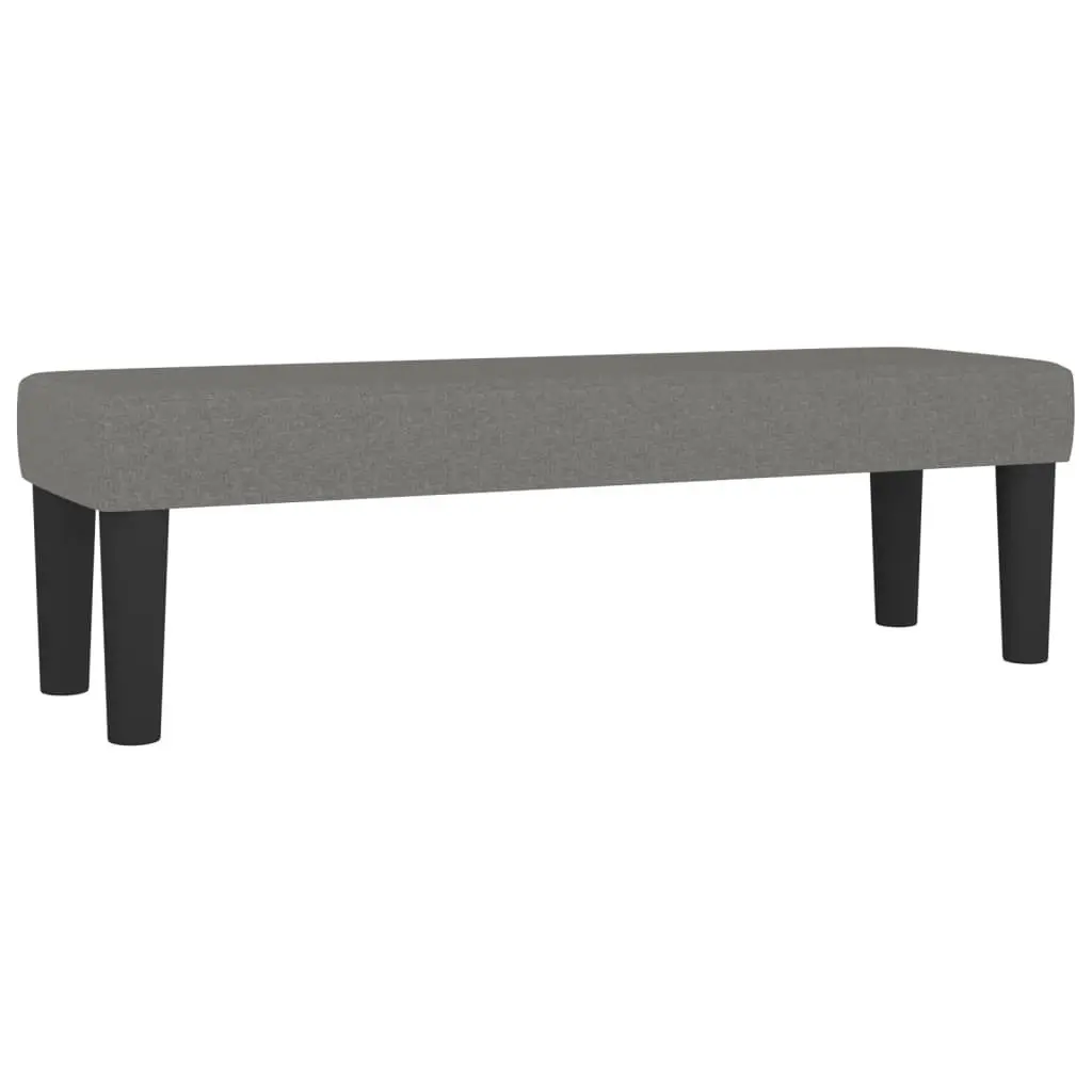 Queen Size Box Spring Bed Grey Fabric Headboard with Pocket Spring Mattress and Bench