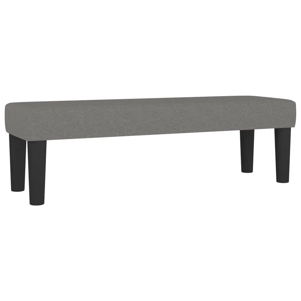 Queen Box Spring Bed Dark Grey Fabric Adjustable Headboard 152x203 cm