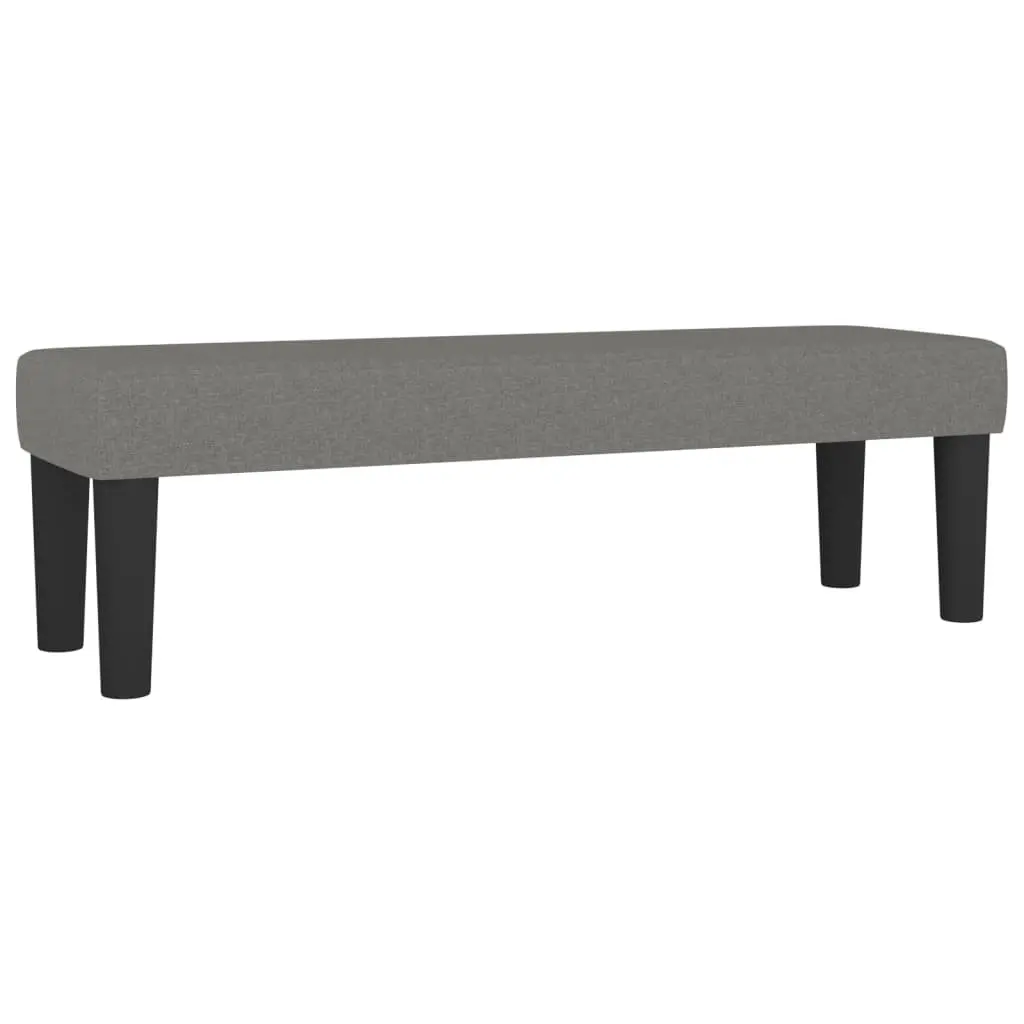 Queen Box Spring Bed with Mattress Dark Grey Fabric Adjustable Headboard