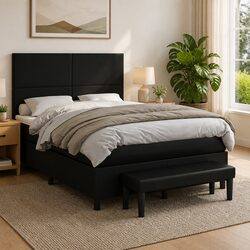 Cozy Double Box Spring Bed with Pocket Spring Mattress