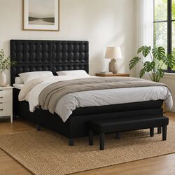 Cozy Double Box Spring Bed with Pocket Spring Mattress
