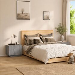 Stylish Grey Bedside Cabinet for Cozy Bedrooms