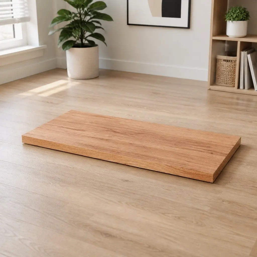 Wooden Table Top Light Brown 80x50x4cm Solid Oak Wood