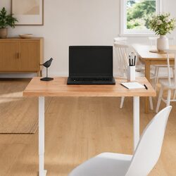 Light Brown Solid Oak Wood Tabletop 80x60x2 cm
