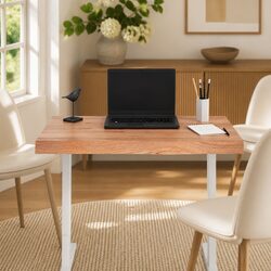 Brown Solid Oak Wood Table Top 80x60x6 cm Replacement