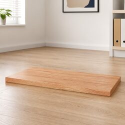 Brown Solid Oak Wood Table Top 80x60x6 cm Replacement