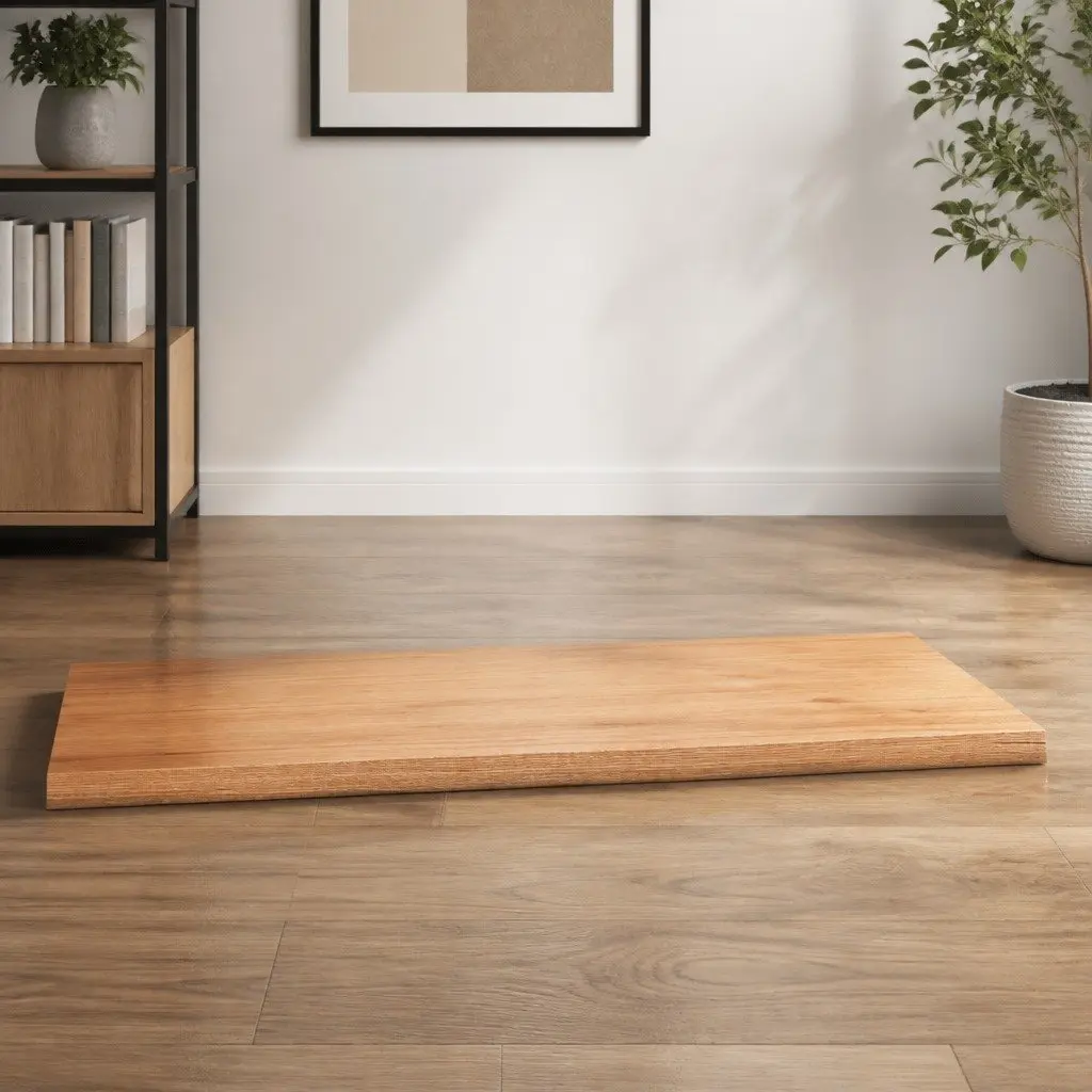 Solid Oak Wood Tabletop Brown 100x50x4 cm with Live Edge