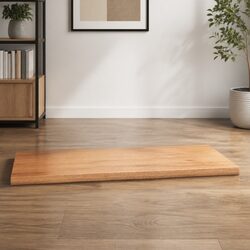 Solid Oak Wood Tabletop Brown 100x50x4 cm with Live Edge